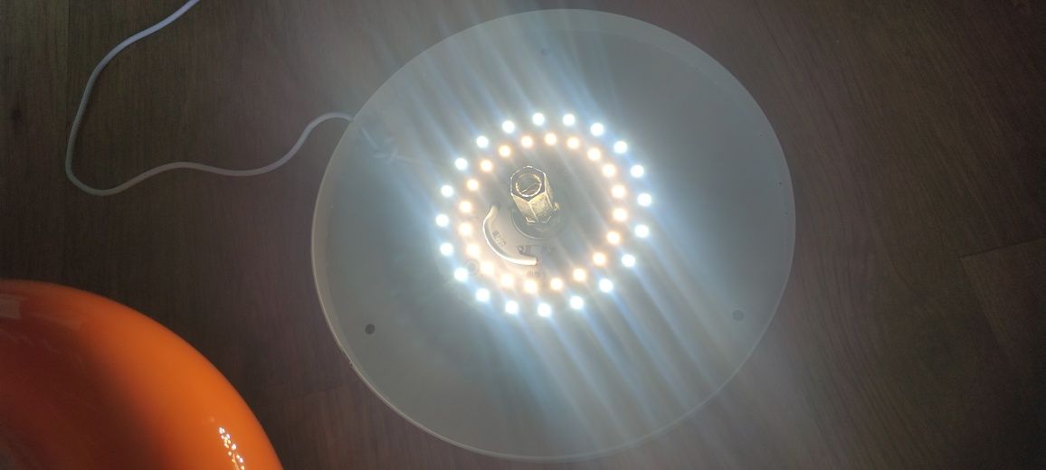 Lampa donout pomarańczowa
