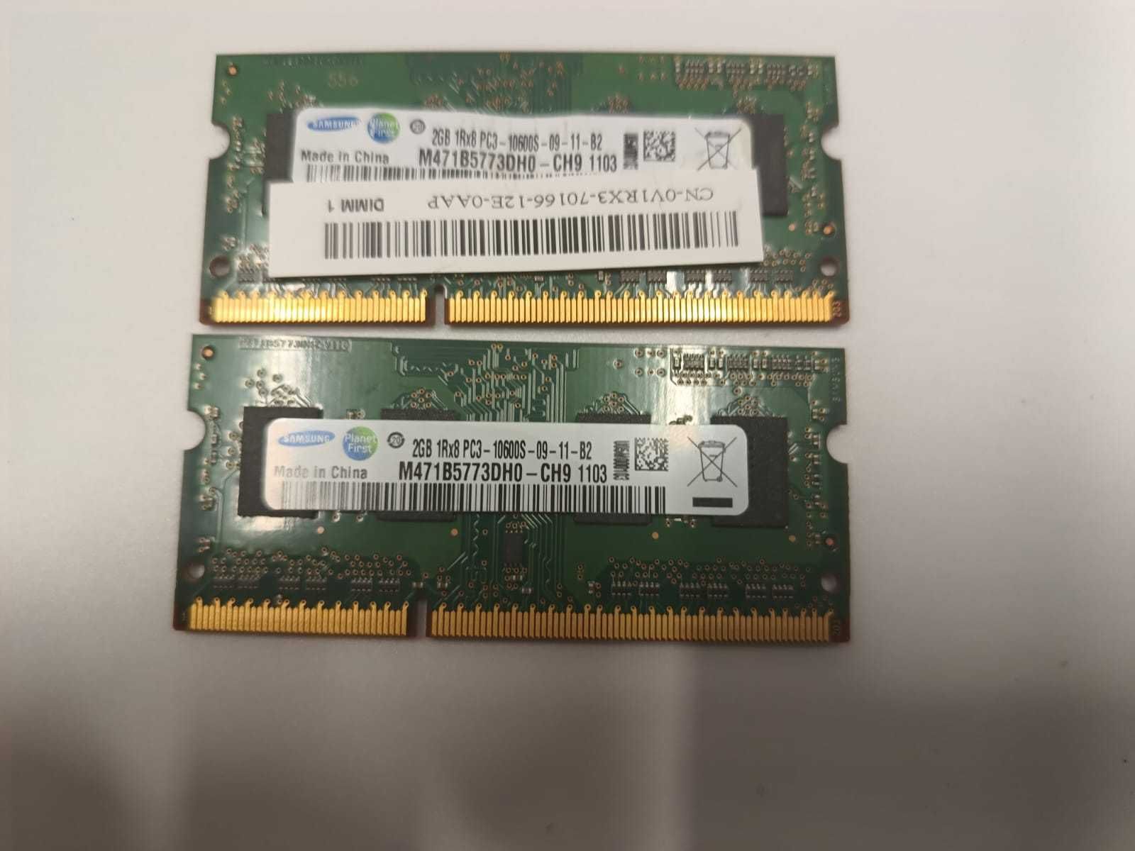 Pamięci Ram z laptopa Dell Inspirion 15R 2GB+2GB