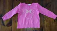 Baby Gap, Różowy swetwrek dla dziewczynki, Minnie Mouse, rozmiar 98