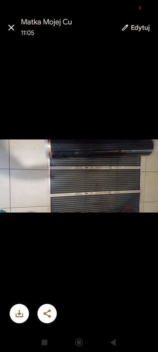 Mata grzewcza podłogowa.