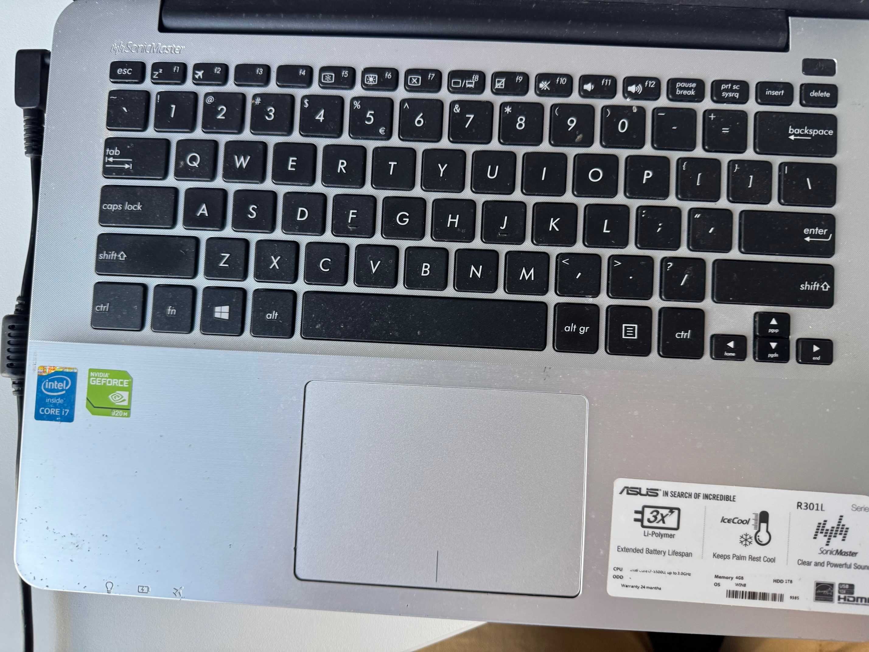 Laptop ASUS ICore i7-5500U 12 GB RAM 224GB SSD
