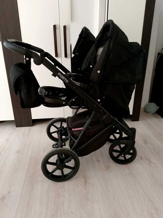 Czarny wózek 3w1 Porto