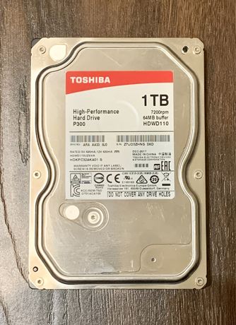 Жорсткий диск HDD Toshiba 1TB P300