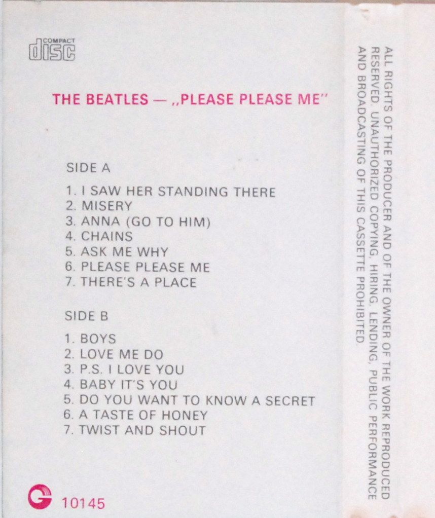 The Beatles - Please Please Me (kaseta)