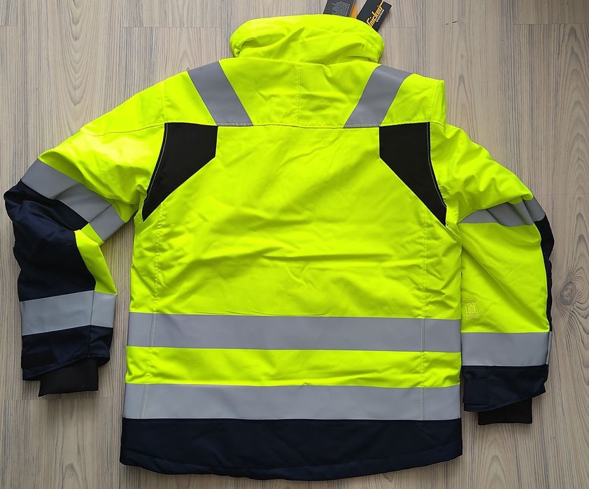1130 Snickers AllroundWork L High- Vis 37,5 zima  kurtka robocza odbla