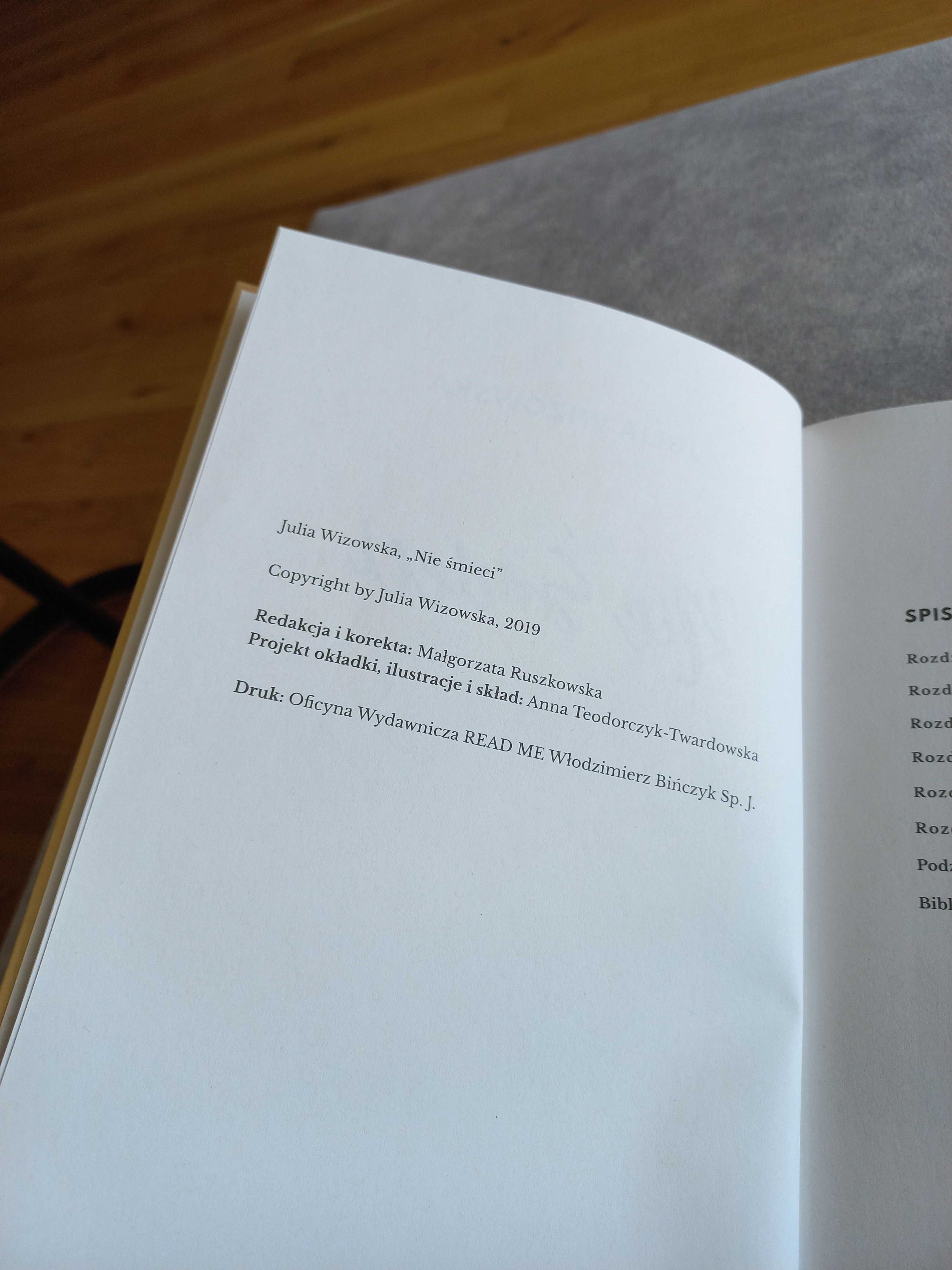 Nowa książka: Nie śmieci, autor: Julia Wizowska