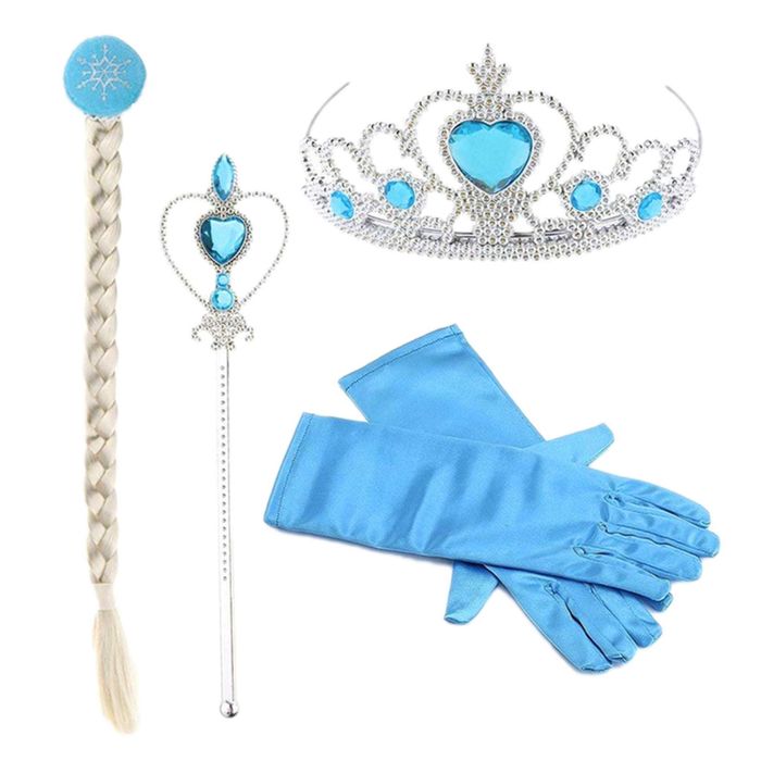 Strój sukienka elza elsa + akcesoria rozmiar m