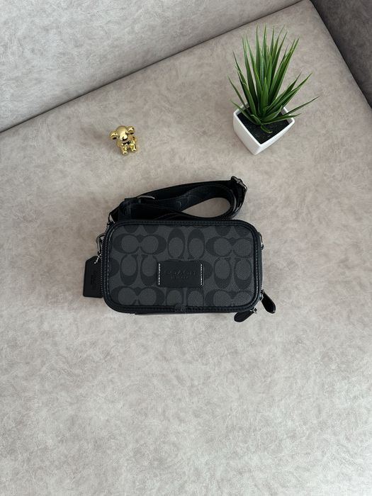 Сумка Coach | Месенжер коуч коач | шкіряний через плече