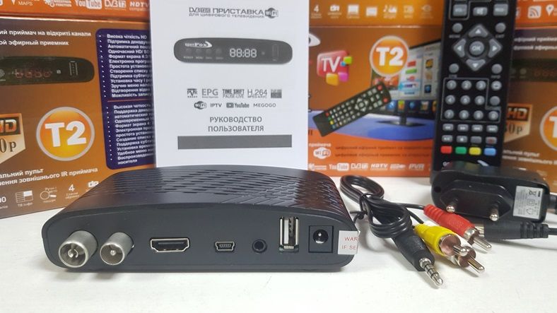 Приставка Т2 ресивер приемник тюнер DVB-T2 OpenFox T2 Mini Smart YouTu