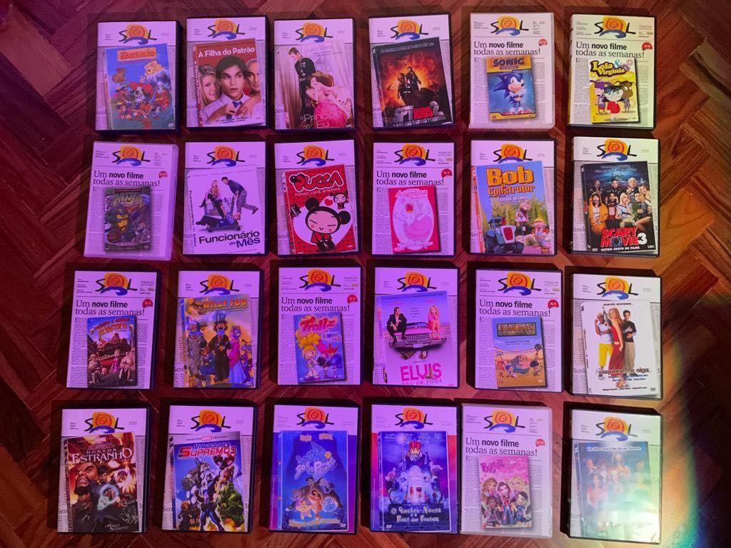 DVDs infantil / juvenil (70 ou packs de 10)