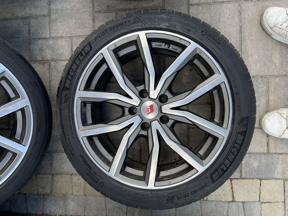 Alufelgi felgi koła  z oponami 18 5x112 Audi vw