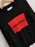 Calvin Klein Jeans sweter logowany wełna L