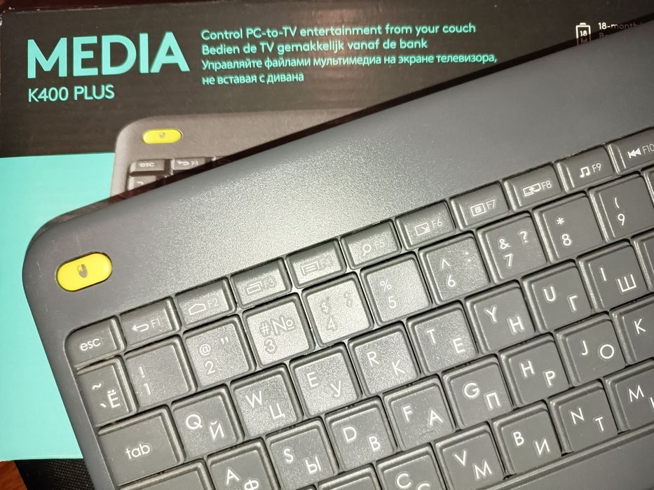Клавіатура бездротова Logitech Touch K400 Plus