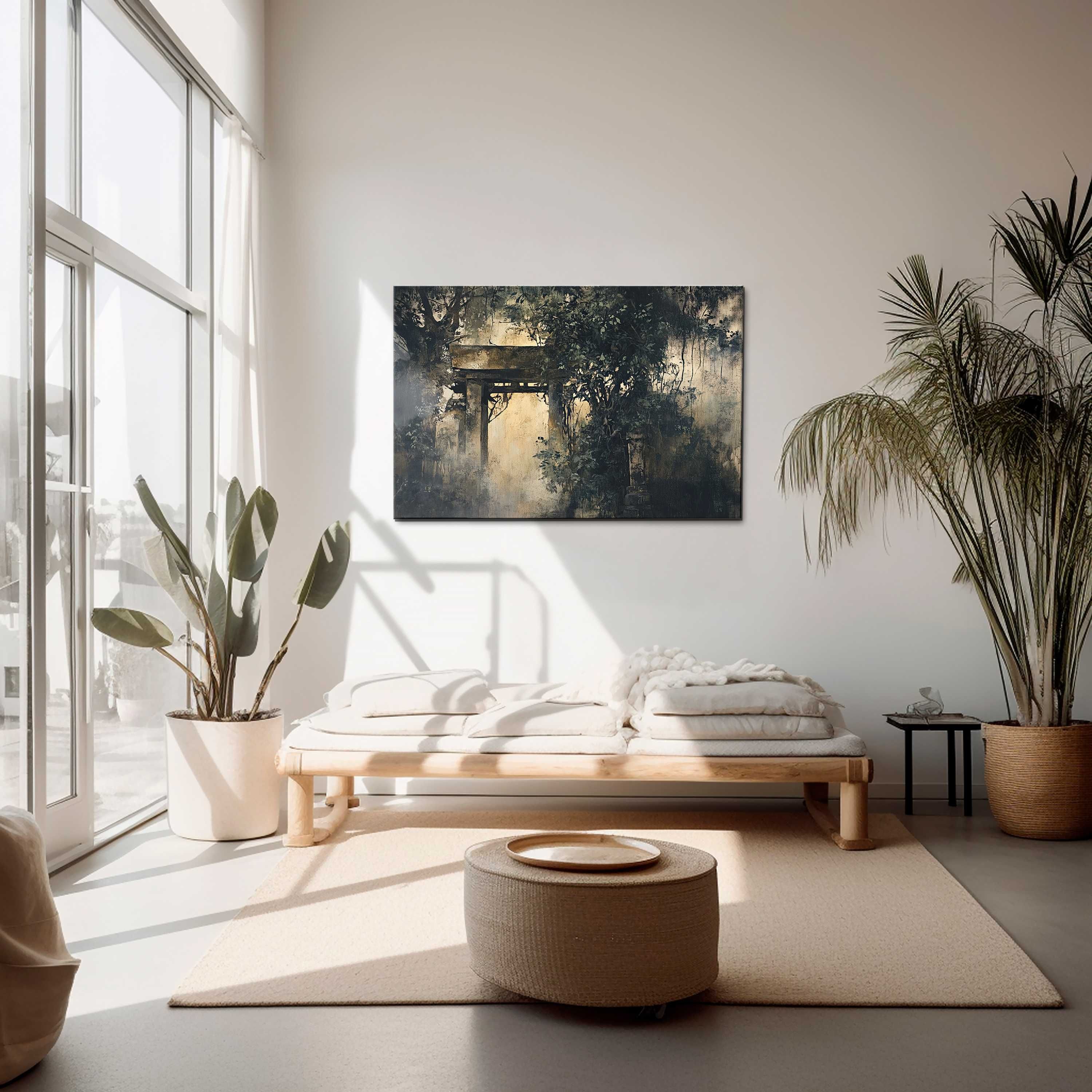 Mistyczna Torii | Obraz na płótnie premium 150x100 cm | Wabi Sabi 56