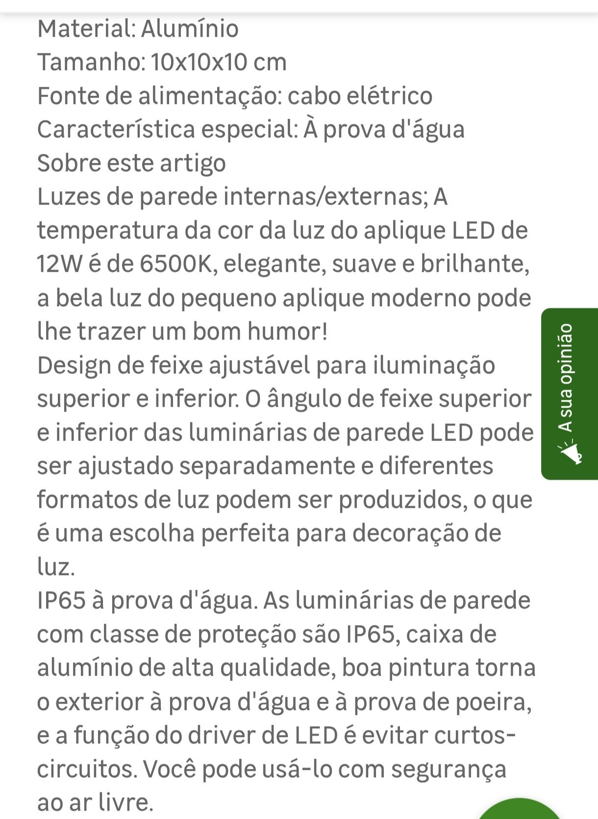 Iluminação de parede