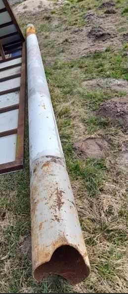 Rura żeliwna/stalowa 600cm średnica 22cm; ok 6mm na przepust mostek