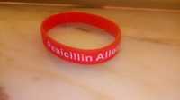 Pulseira silicone alergia penicilina