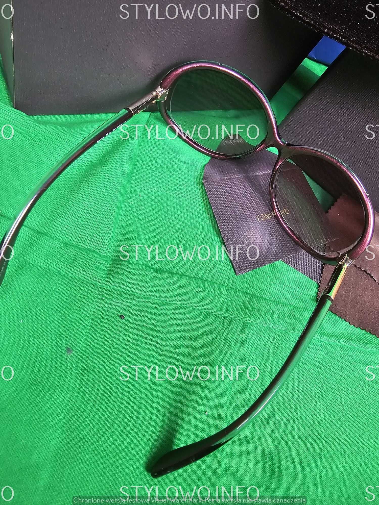 Okulary zestaw komplet meskie damskie unisex Tom Ford log1 Premium