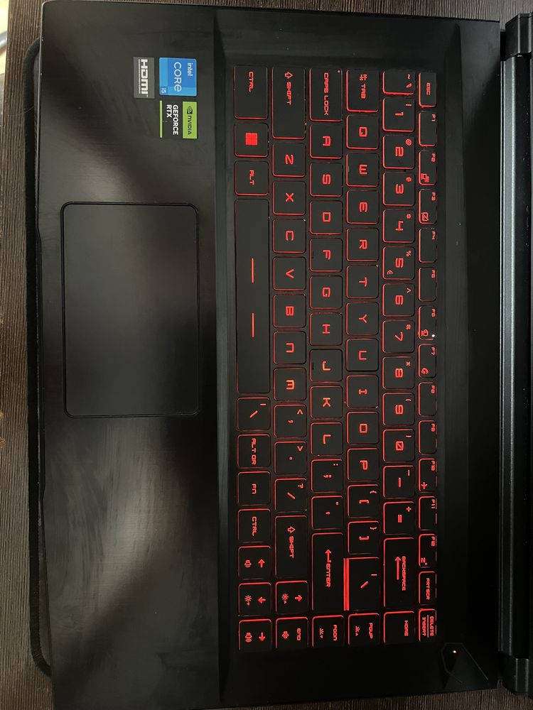 Laptop MSI GF63 Thin 12VE rtx4050 i5-12450H 512gb ssd 16gb ram