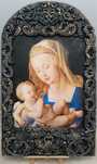 Obraz na desce  " Madonna z gruszką" (1512)