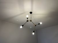 Lampa wiszaca modern design ztota