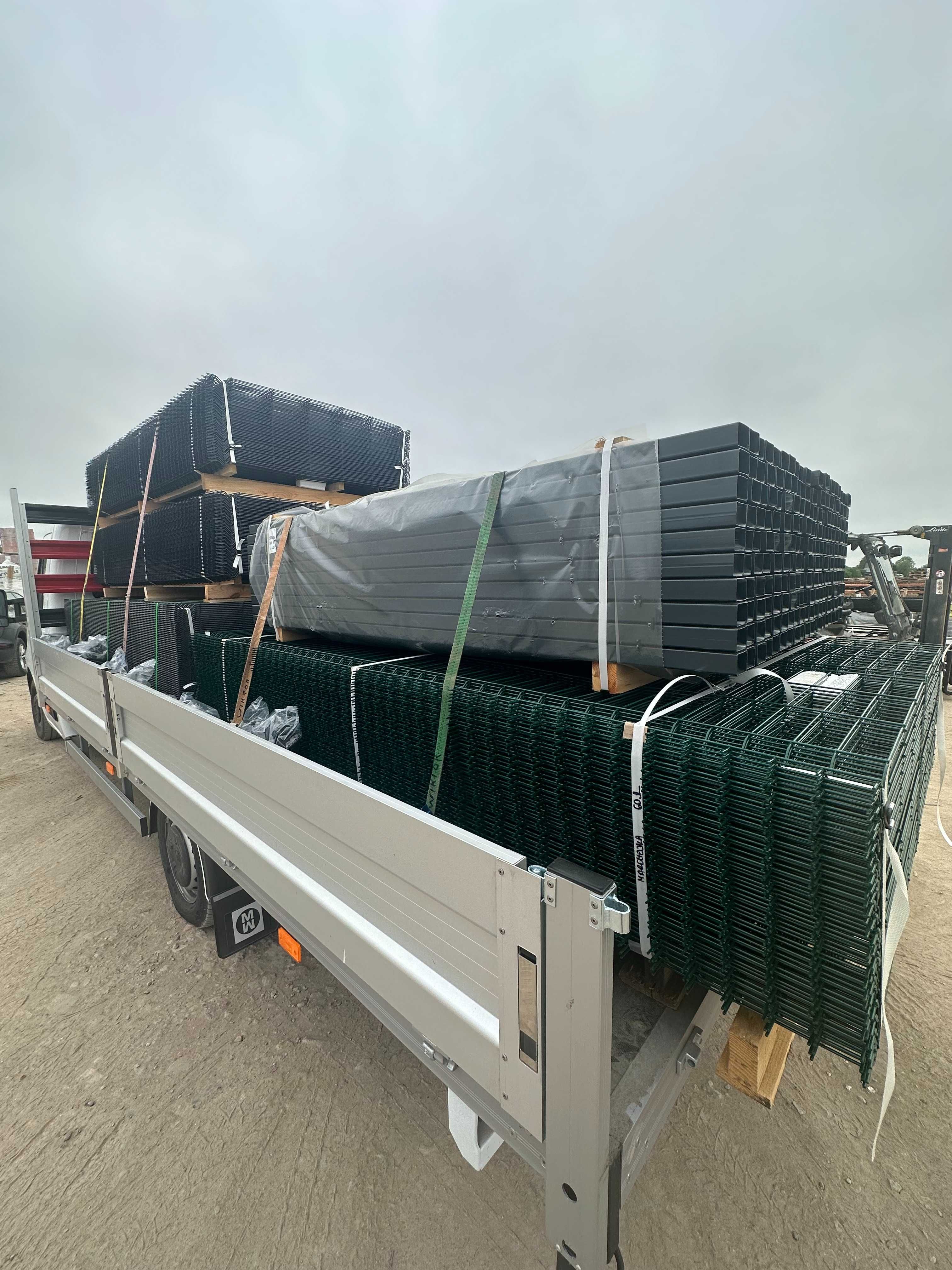 Najtaniej Ogrodzenie Panelowe ZESTAWY panel 3D KOMPLET Transport