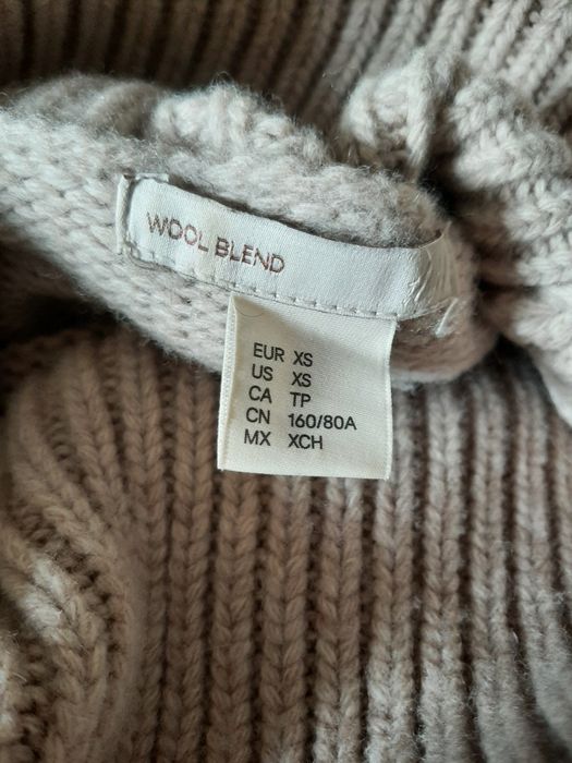 H&M premium golf welna kaszmir sweter