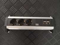 Listwa Bachmann DESK 3x230V + 2xRJ45