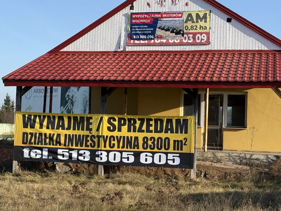 Wynajmę działkę pod działalność gospodarczą przy S8