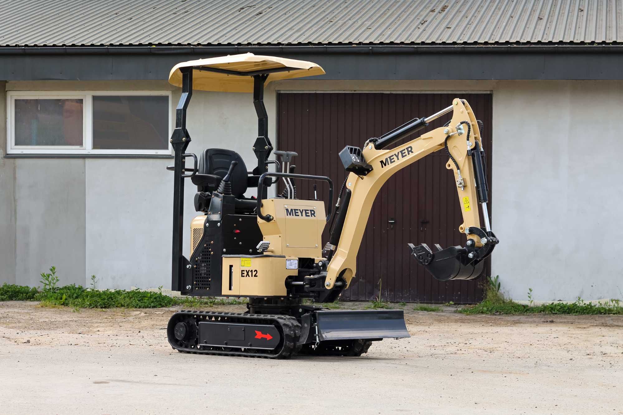 Minikoparka Meyer EX12 - silnik YANMAR, pompa PARKER jak JCB CAT