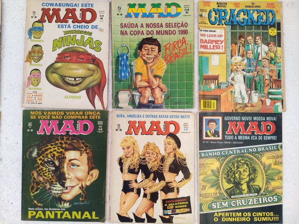 Revistas MAD - Lote 12 (anos 80)