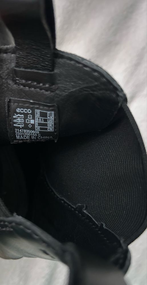 Черевики ботинки Ecco 38-39 оригінал
