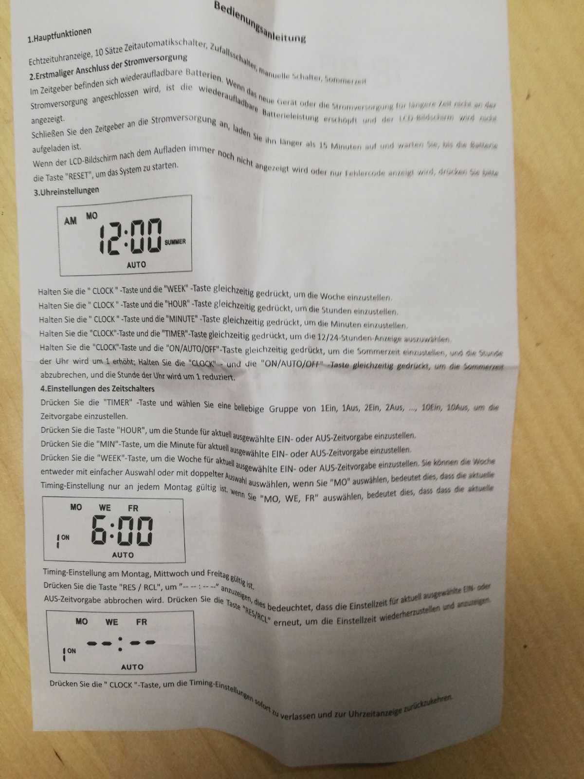 Розетка з недільним електронним таймером 220 в