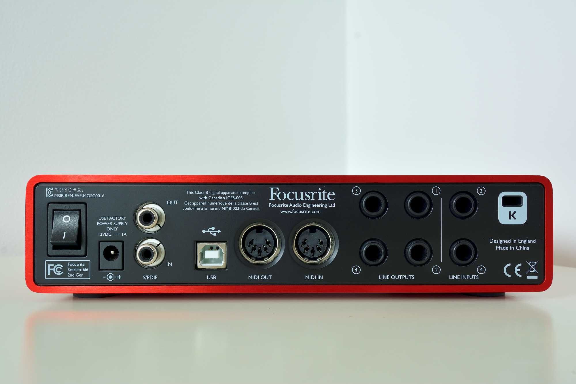 Interfejs Focusrite Scarlett 6i6 2-Gen