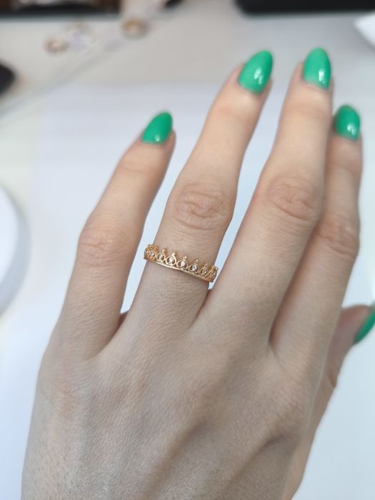 Кольцо золотое Корона р16.5