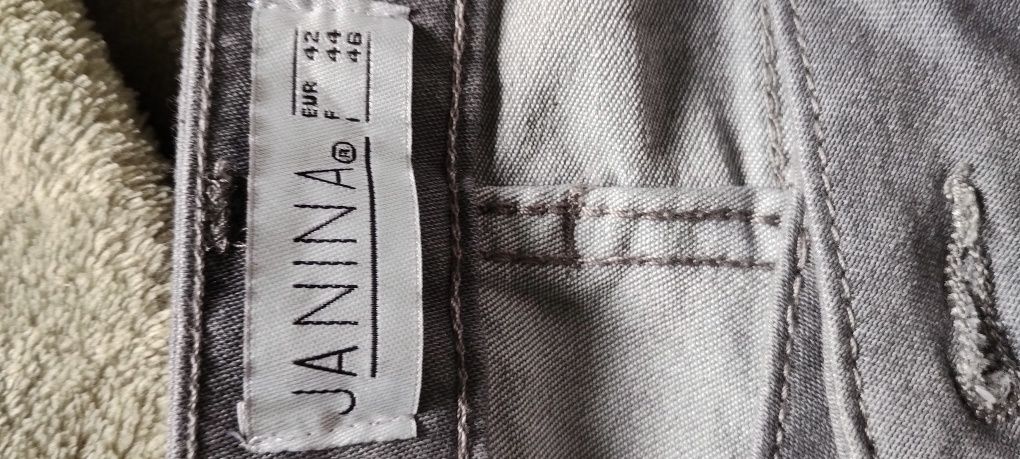 Szare spodnie Janina rurki