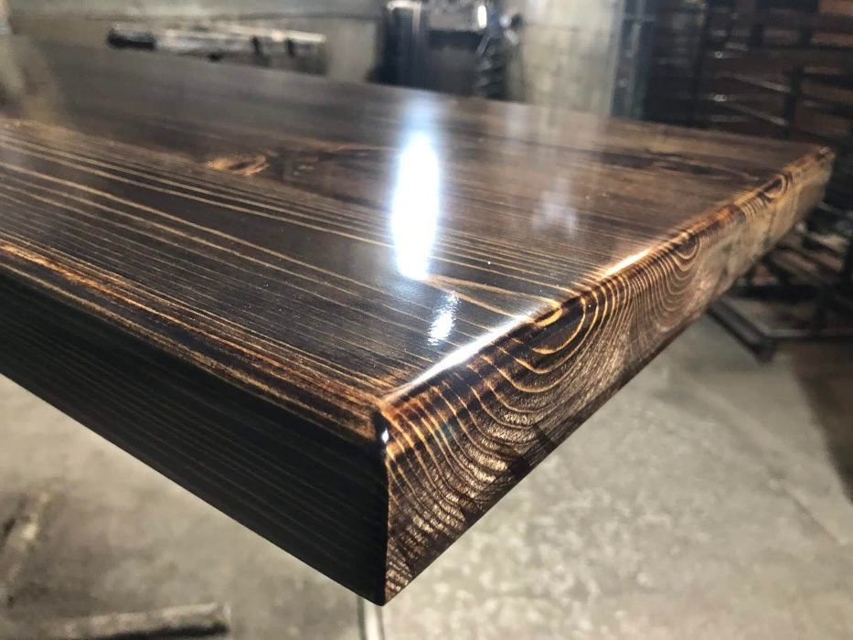 Столешницы из массива дерева с покрытием. Собственное производство.