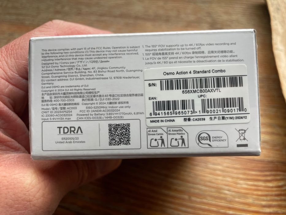 Kamera DJI Osmo Action 4 Standard Combo