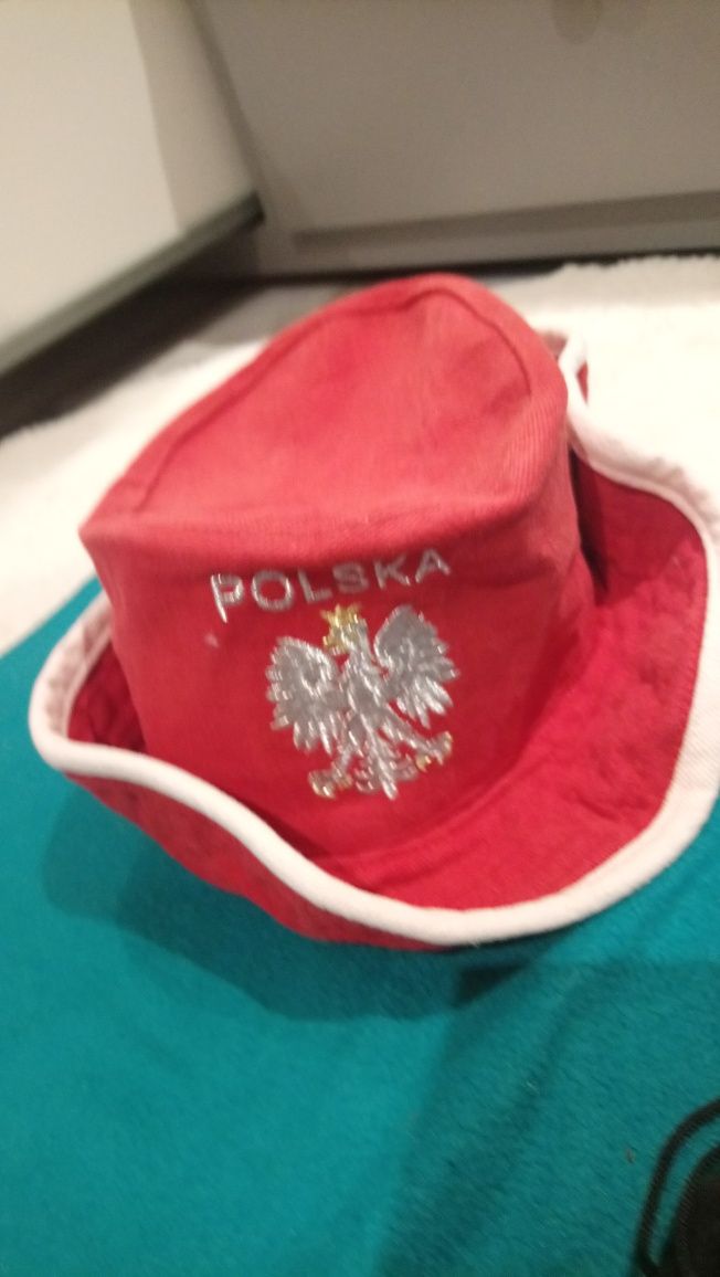 kapelusz kibica Polska, obwód 57 cm, cotton