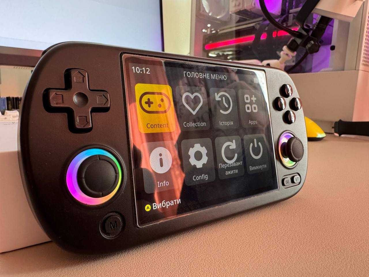 Ігрова ретро консоль ANBERNIC RG40XX H + захисне скло та картка 64 GB