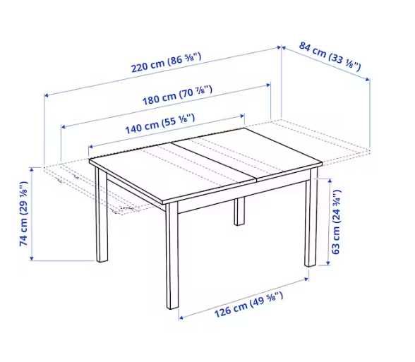 Mesa Extensível BJURSTA IKEA