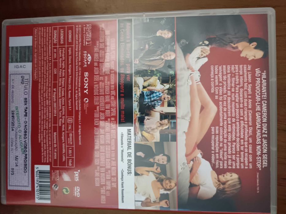 filme dvd original - sex tape  - o nosso vídeo proibido