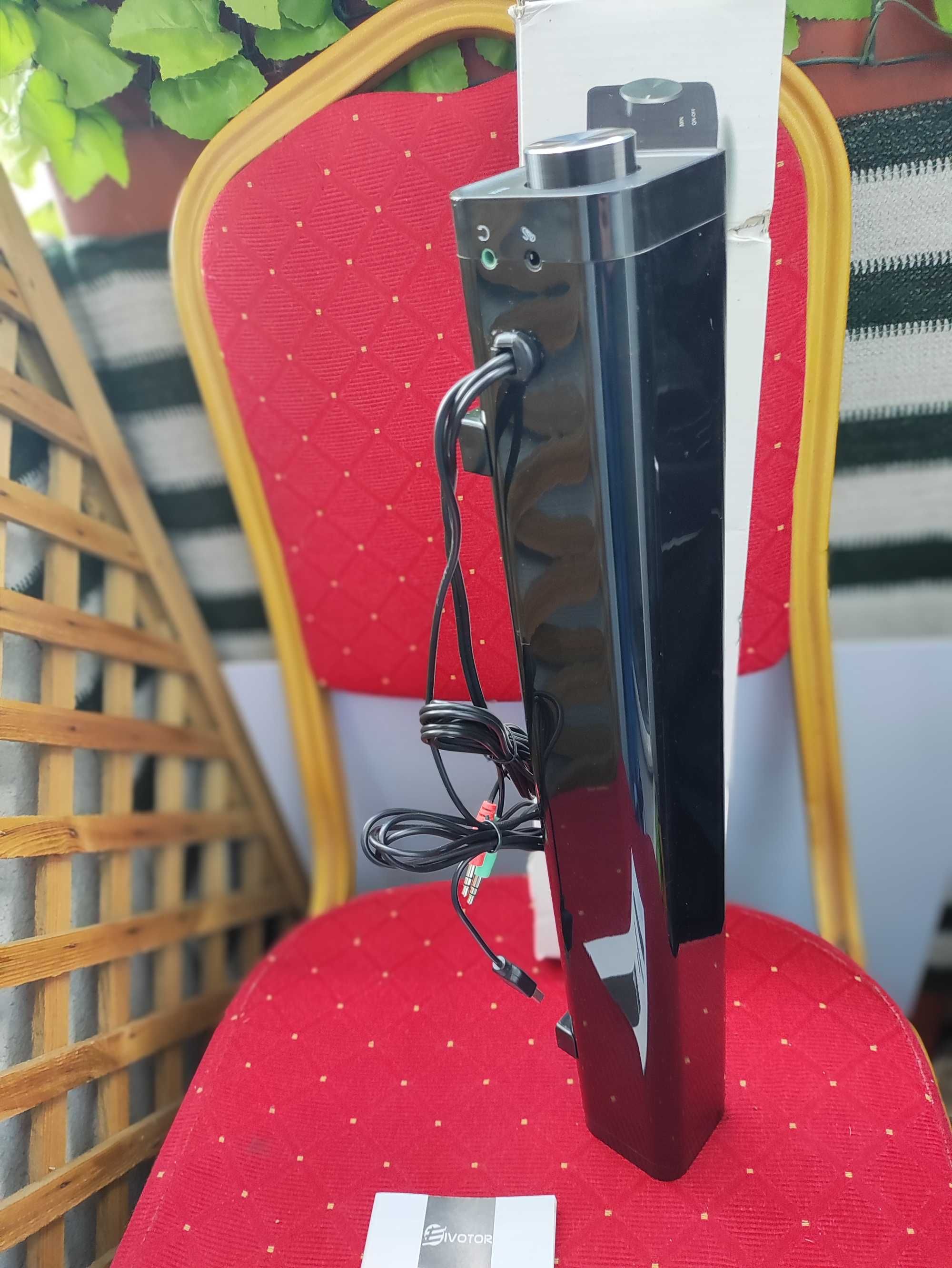 Soundbar Głośnik Czarny Eviotor do Telewizora TV Komputera Laptopa MP3