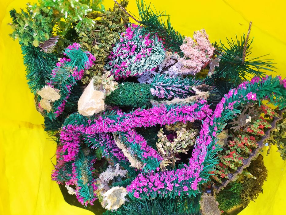 Makieta kolejka domki