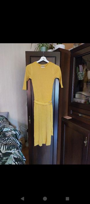 Orsay sukienka Plisa dzianina 36/38 MIDI dopasowana