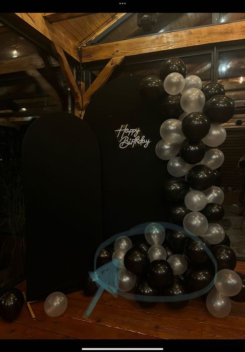 Tło do ścianki balonowej + neon