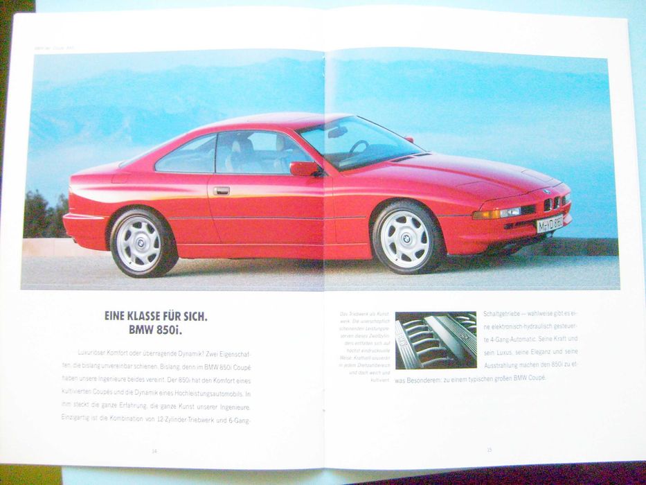 BMW Programm '92 - 3 E30 + E36, 5 E34 + M5, 7 E32, 8 E31 / prospekt
