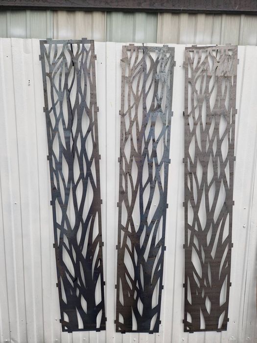 Декоративні металеві вставки для воріт та огорожі Лазерна різка металу