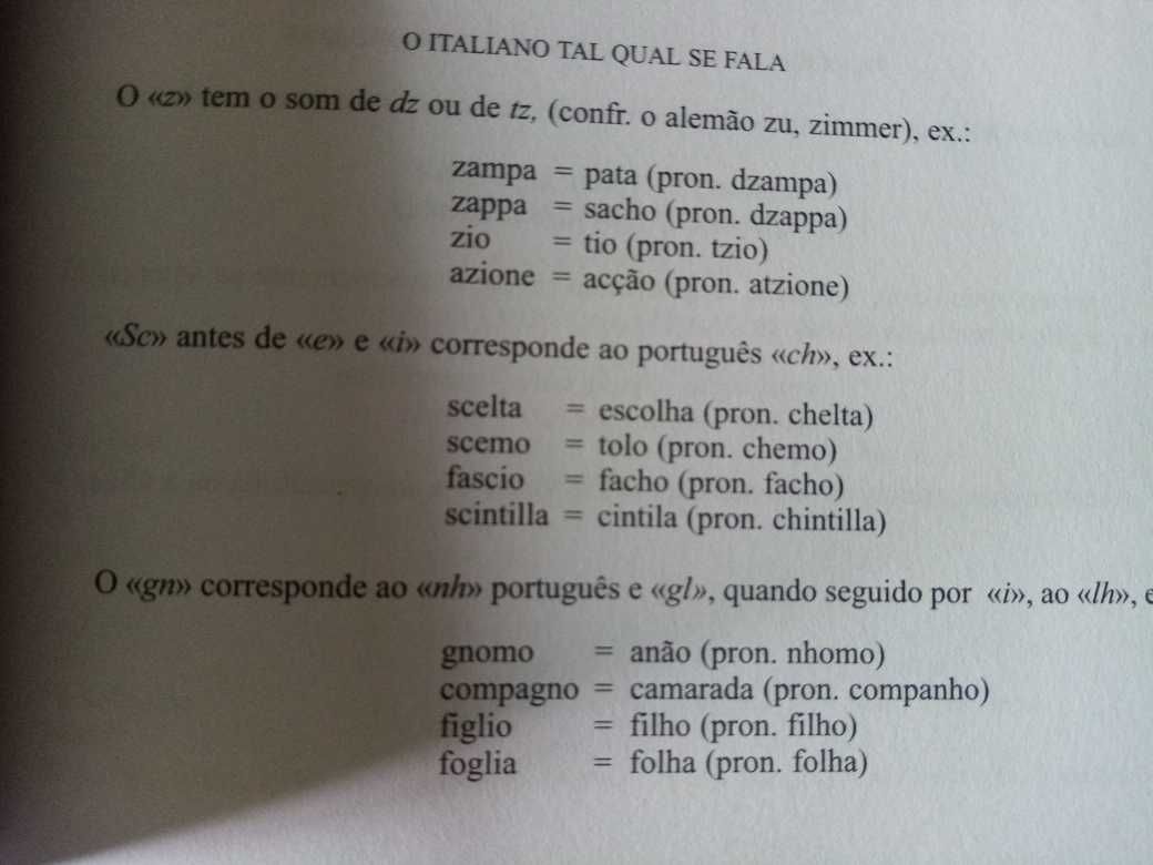 Dicionário O Italiano tal qual se fala