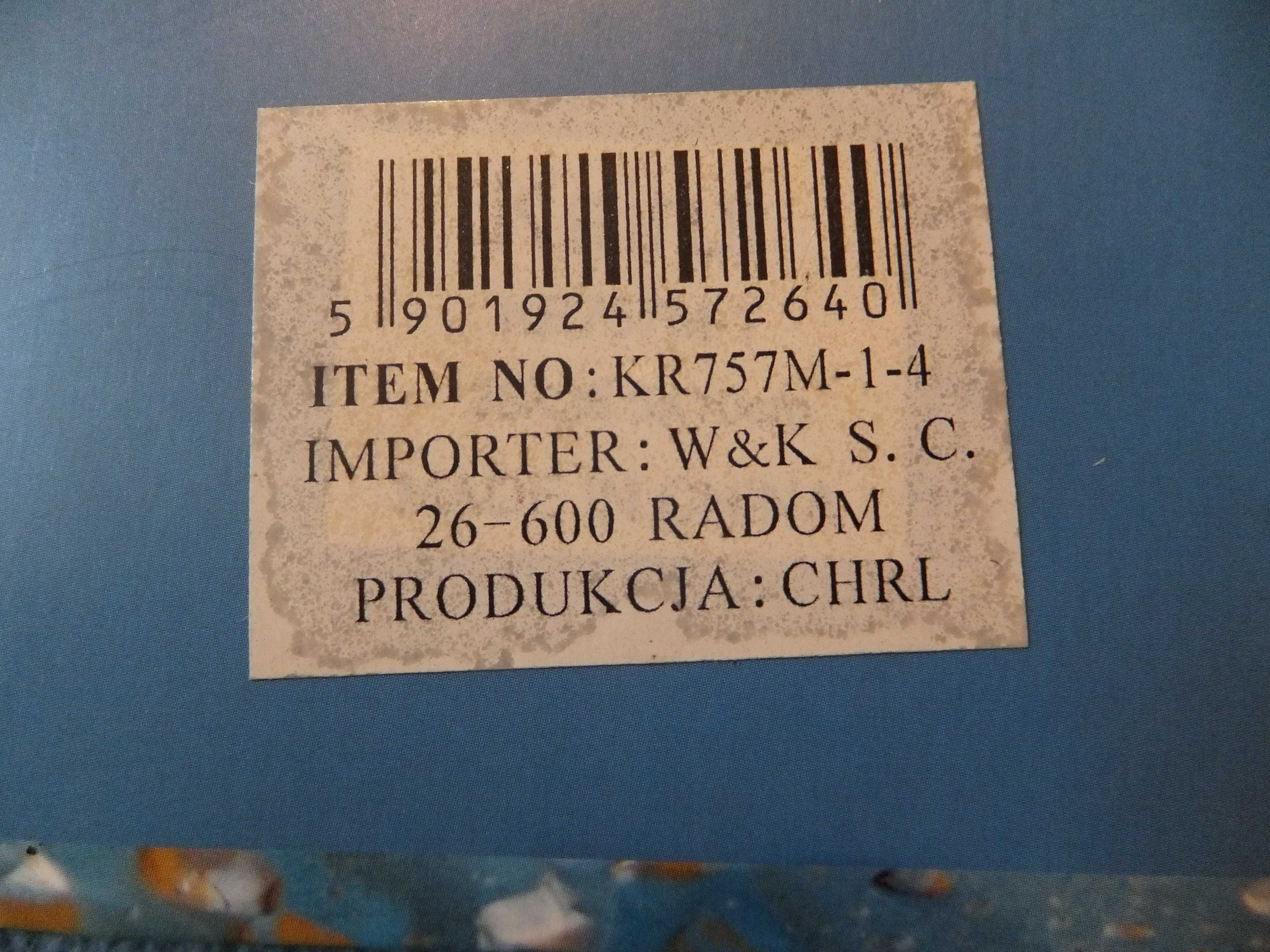 Zestaw NOWYCH torebek prezentowych kaczki niebieskie poziome 3szt 33cm